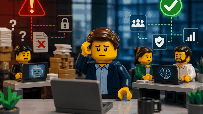 Miniatura da postagem 'Como saber se a IA está sendo usada do jeito errado na sua empresa?' do Blog da K2M Soluções.