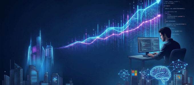 Miniatura da postagem 'Por que 30% do código da Microsoft já é feito por IA (e o que isso diz sobre o futuro da sua empresa)', postada recentemente no Blog da K2M Soluções.